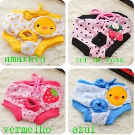 Calça Fisiológica Para Animais De Estimação/Fralda Cachorros/Gatos/Roupa Íntima Animal