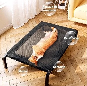 🛏️ Cama Pet Suspensa 90×60: O Descanso que Seu Pet Merece