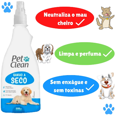 Kit Banho a seco Pet Clean