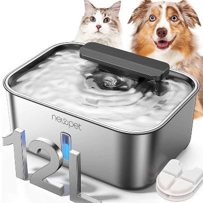 🐾 Bebedouro Pet de Aço Inoxidável 12L: Água Limpa e Fresca o Dia Todo