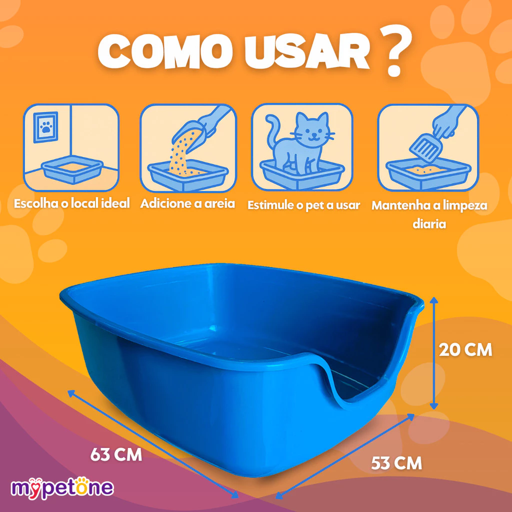 Bandeja de Areia Para Gato Como Usar